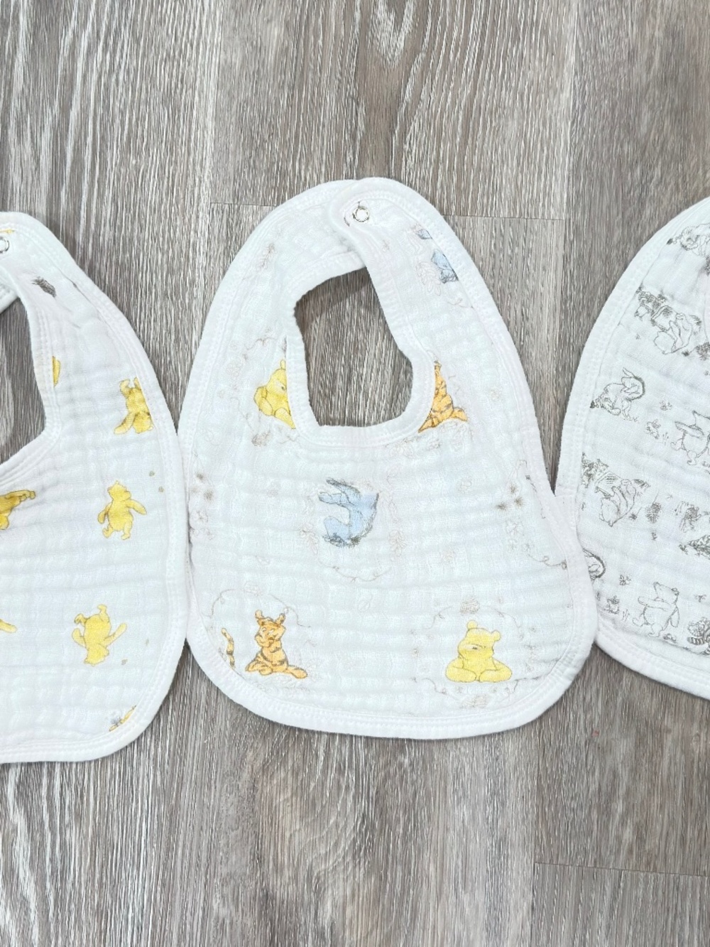3 Aden & Anis Disney Winnie the Pooh Muslin Cotton Bibs